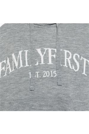 Light grey wool blend hoodie FAMILY FIRST | SWF2416GREY